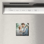 Moderne kursive Hochzeitsfotografie in Fettschrift Magnet (In Situ (Geschirrspüler))