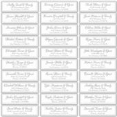 Moderne kursive Skriptaufschrift Hochzeitgästen Ad Aufkleber (Vorderseite)