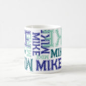 Moderne kurze 4-Buchstaben-Name-Typografie  Kaffeetasse (Mittel)