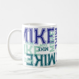 Moderne kurze 4-Buchstaben-Name-Typografie Kaffeetasse