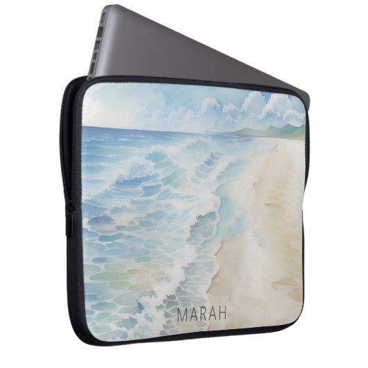 Moderne Küste Laptopschutzhülle (Vorne Rechts)