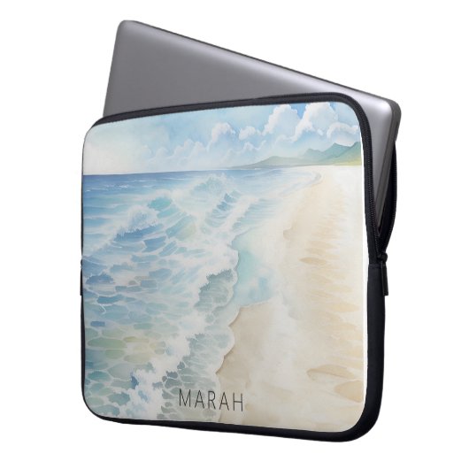 Moderne Küste Laptopschutzhülle (Vorderseite Links)