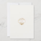 Moderne Küsten-Meeresschnecke Nautilus-Gestreifte  Einladung (Rückseite)