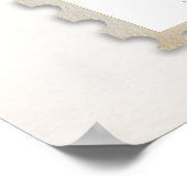 Moderne Küsten-Stempel-Hochzeits-Sitzordnung Poster (Ecke)
