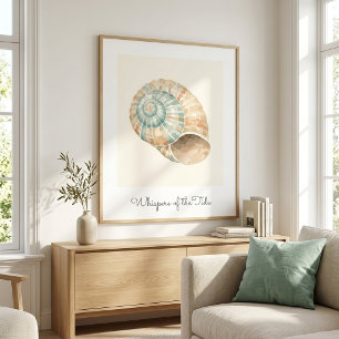 Moderne Küsten-Sundial-Schalen-Wandkunstposter Poster