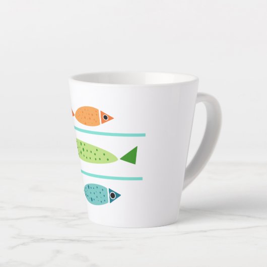 Moderne Küstenfischerei Milchtasse (Rechte Ecke)