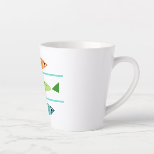 Moderne Küstenfischerei Milchtasse (Rechts)