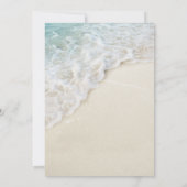 Moderne KüstenSummer Beach Hochzeit Einladung (Rückseite)