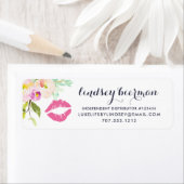 Moderne Labels für Blumenlippenprodukte (Insitu)