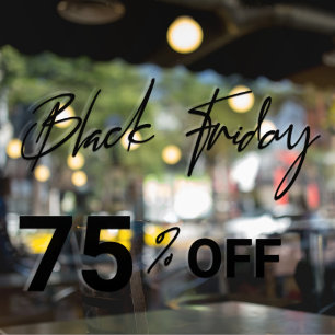 Moderne Ladenscheibe Black Friday Sale Fensterfoli Fensteraufkleber