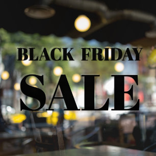 Moderne Ladenscheibe Black Friday Sale Fensterfoli Fensteraufkleber