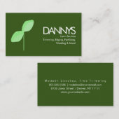 Moderne Laderäume Einfache Leaf-Visitenkarte Visitenkarte (Vorne/Hinten)