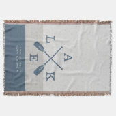 Moderne Lake House Custom Coordinates Decke (Vorderseite)