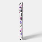 Moderne Landrosa Lila Blumenfarbe Case-Mate iPhone Hülle (Rückseite / Links)
