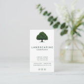 Moderne Landscaping Business Card Visitenkarte (Stehend Vorderseite)