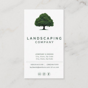 Moderne Landscaping Business Card Visitenkarte