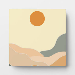 Moderne Landschaft Fotoplatte