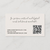 Moderne Landschaft von Boho mit QR-Code Visitenkarte (Rückseite)