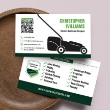 Moderne Landschaftsbau-Rasenmähen Weißer Grüner QR