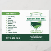 Moderne Landschaftsbau-Rasenmäher-Vermarktung Flyer (Vorne)