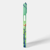 Moderne Landschaftsvögel und Bäume Case-Mate iPhone Hülle (Rückseite / Rechts)