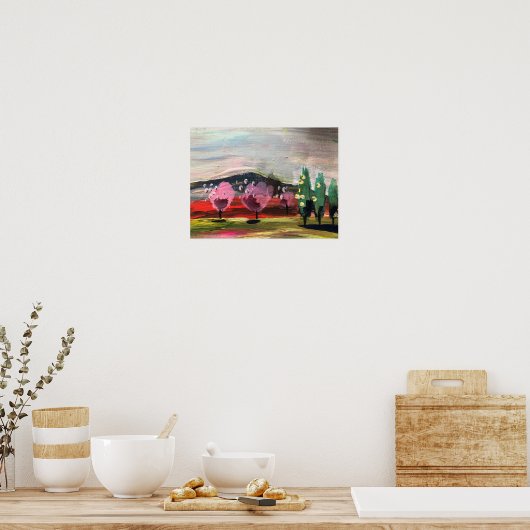 Moderne Landskapelle Poster (Küche)