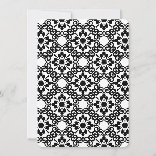 MODERNE LANDWIRTSCHAFT SCHWARZ UND WEISS EINLADUNG (Vorderseite)