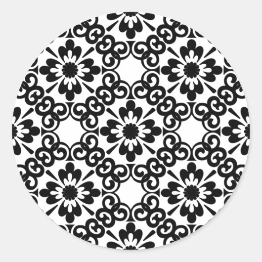 MODERNE LANDWIRTSCHAFT SCHWARZ UND WEISS RUNDER AUFKLEBER (Vorderseite)