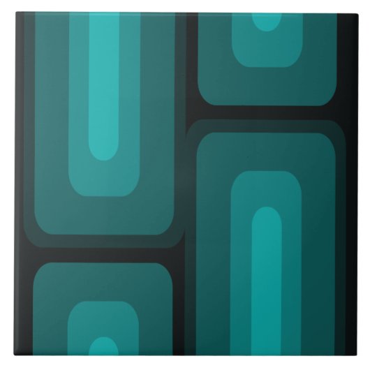 Moderne, lange Rechtecke aus dem Mittelalter Aquam Fliese (Vorderseite)