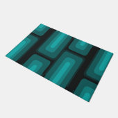 Moderne, lange Rechtecke aus dem Mittelalter Aquam Fußmatte (Schrägansicht)