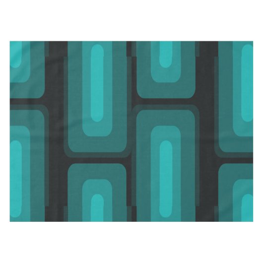 Moderne, lange Rechtecke aus dem Mittelalter Aquam Tischdecke (Vorderseite (Horizontal))