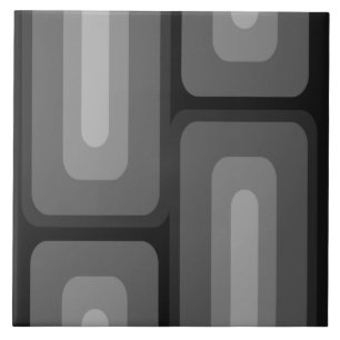 Moderne, lange Rechtecke, dunkelgrau Fliese