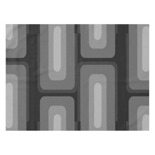 Moderne, lange Rechtecke, dunkelgrau Tischdecke (Vorderseite (Horizontal))