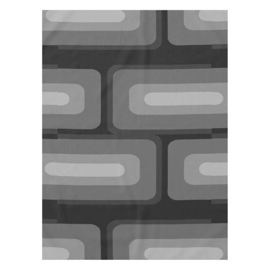 Moderne, lange Rechtecke, dunkelgrau Tischdecke (Vorderseite)