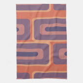 Moderne, lange Rechtecke, farbenfroh 2 Geschirrtuch (Vertikal)