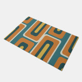 Moderne, lange Rechtecke, farbig 1. Jahrhundert Fußmatte (Schrägansicht)