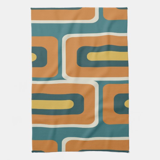 Moderne, lange Rechtecke, farbig 1. Jahrhundert Geschirrtuch (Vertikal)