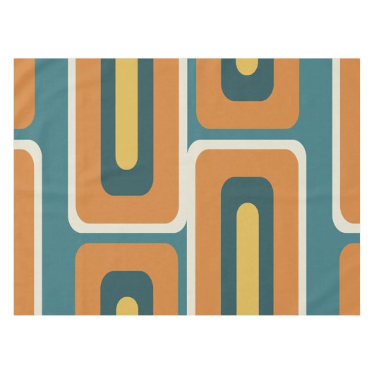 Moderne, lange Rechtecke, farbig 1. Jahrhundert Tischdecke (Vorderseite (Horizontal))