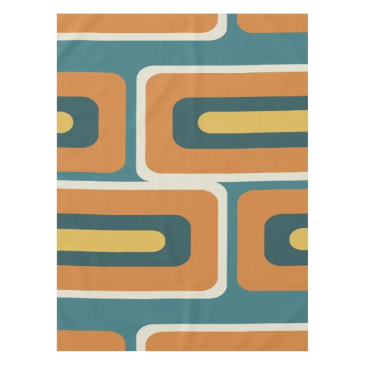 Moderne, lange Rechtecke, farbig 1. Jahrhundert Tischdecke (Vorderseite)