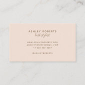 Moderne Laserrötung des Stylisten Visitenkarte (Rückseite)