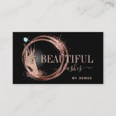 Moderne Lasertechnikerin Hand glitzernd Visitenkarte (Vorderseite)