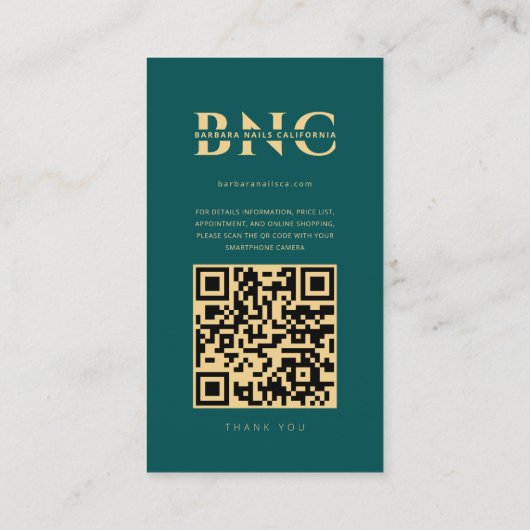 Moderne Lashes machen den Künstler zu einem Aquama Visitenkarte (Rückseite)