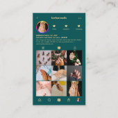 Moderne Lashes machen den Künstler zu einem Aquama Visitenkarte (Vorderseite)