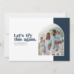 Moderne lass versuchen es wieder modern Weihnachte Feiertagskarte