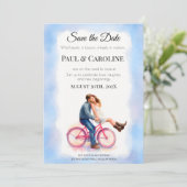 Moderne Lässig-Romantische Partnerschaftspartei Save The Date (Stehend Vorderseite)