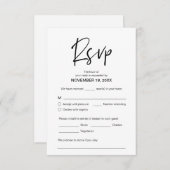 Moderne Lässige Eleganz, UAWG, schwarzer Schriftar Begleitkarte (Vorne/Hinten)