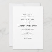 Moderne, lässige Foto-Hochzeit Einladung (Rückseite)