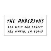 Moderne Lässige Fun Handwriting-Rücksendeadresse Permastempel (Design)