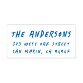 Moderne Lässige Fun Handwriting-Rücksendeadresse Permastempel (Design)