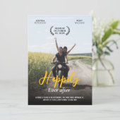 Moderne Lässige Hochzeit Einladung (Stehend Vorderseite)